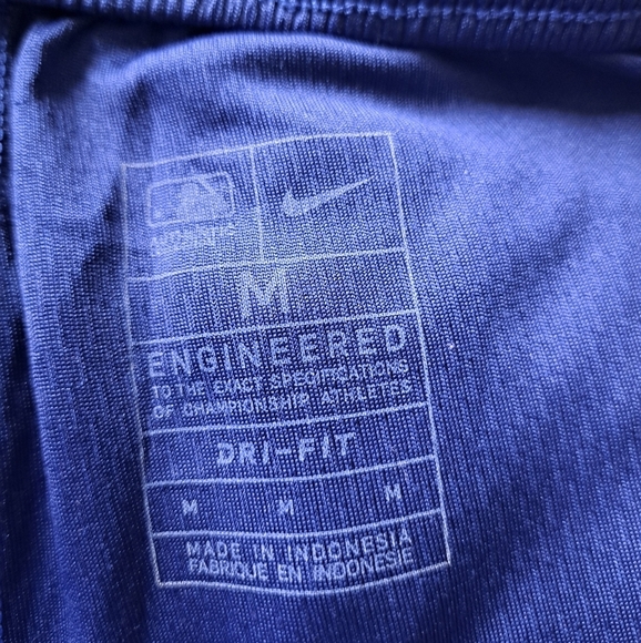 NIKE Dri-Fit LA DODGERS athletic shorts blue grey elastic waist mens medium - Picture 3 of 3